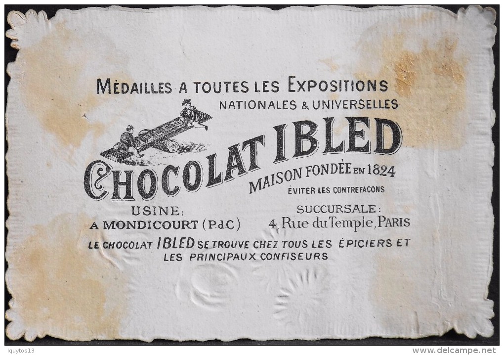 CHROMO - CHOCOLAT IBLED Médaillé à Toutes Les Expositions - En BE - - Ibled