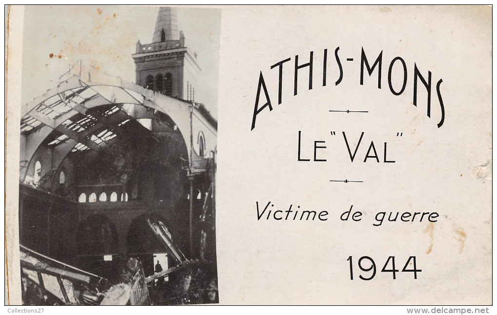 91-ATHIS-MONS - Le Val  CARTE PHOTO - Victime De Guerre 1944 - Athis Mons