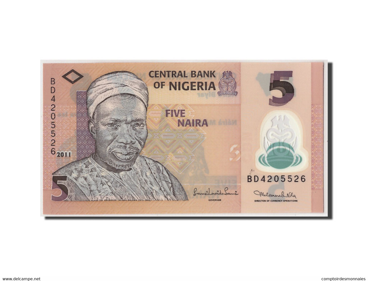 Billet, Nigéria, 5 Naira, 2011, Undated, NEUF - Nigeria