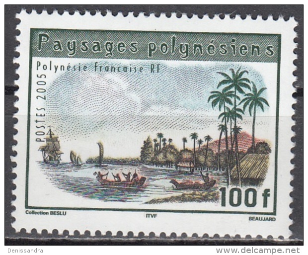Polynésie Française 2005 Yvert 759 Neuf ** Cote (2017) 1.80 € Pirogues Et Voliers Dans La Baie D'O'Parrey - Neufs