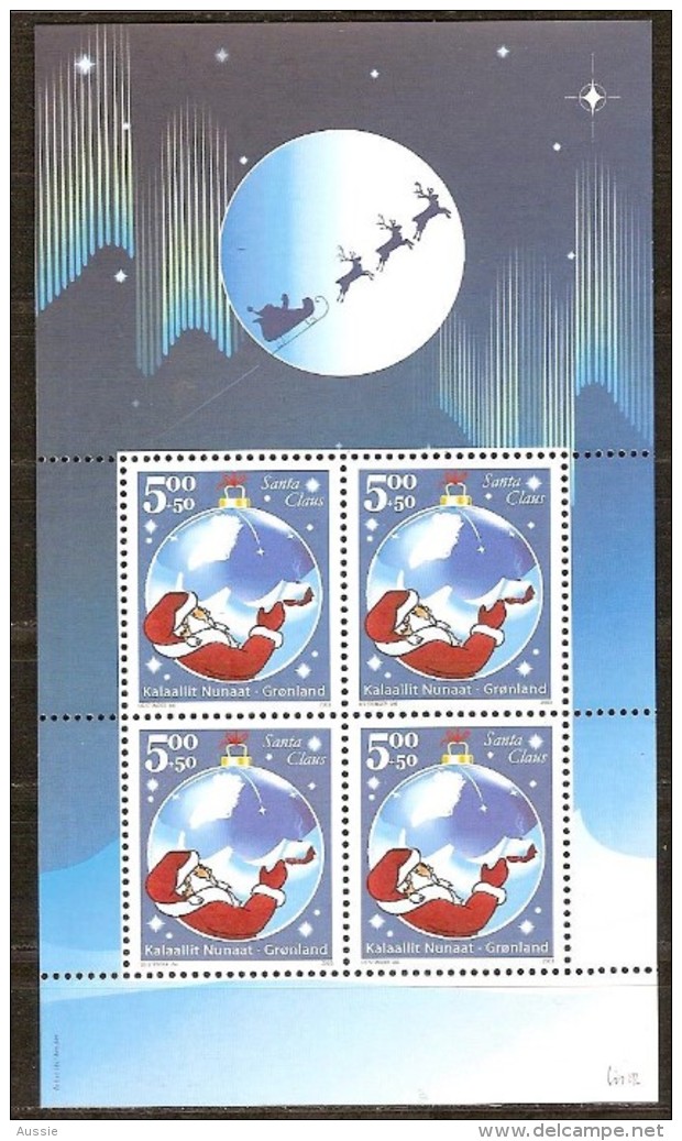 Groenland Greenland 2003 Yvertn° Bloc 25 *** MNH Cote 11,00 Euro Noël Kerstmis Christmas - Blocs