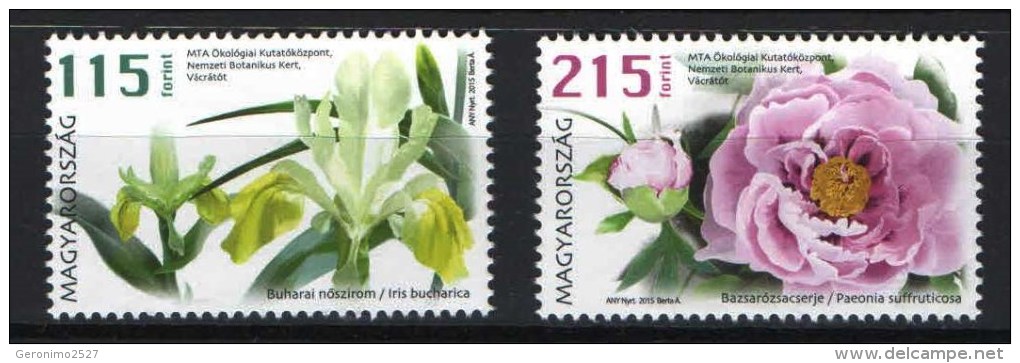 HUNGARY 2015 FLORA Plants FLOWERS - Fine Set MNH - Ungebraucht