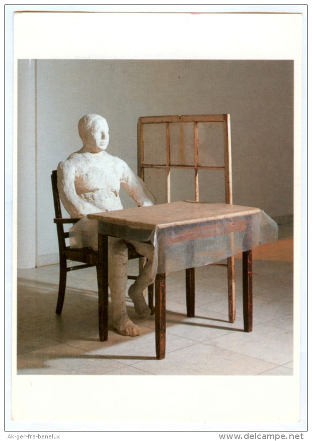 AK Mönchengladbach Städtisches Museum Abteiberg George Segal Man Seated At Table Deutschland M'Gladbach Germany NRW - Moenchengladbach