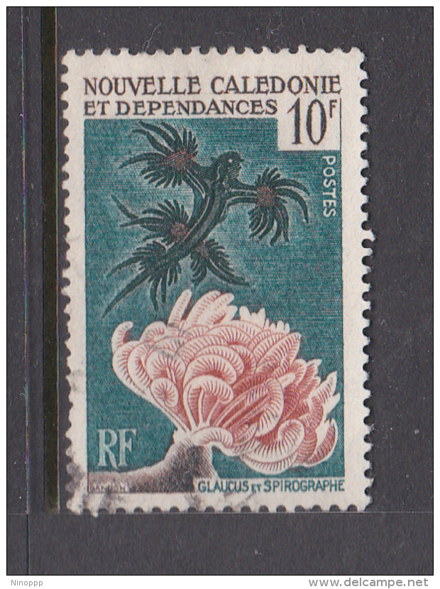 New Caledonia SG 349 1959 Sea Life 10F Blue Sea Lizard Used - Used Stamps