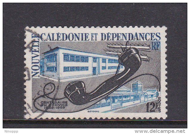 New Caledonia SG 361 1960 Postal Centenary ,12F Black And Blue Used - Gebruikt