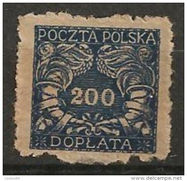 Timbres - Pologne - Taxe - 1919 -  200 Mk - - Portomarken