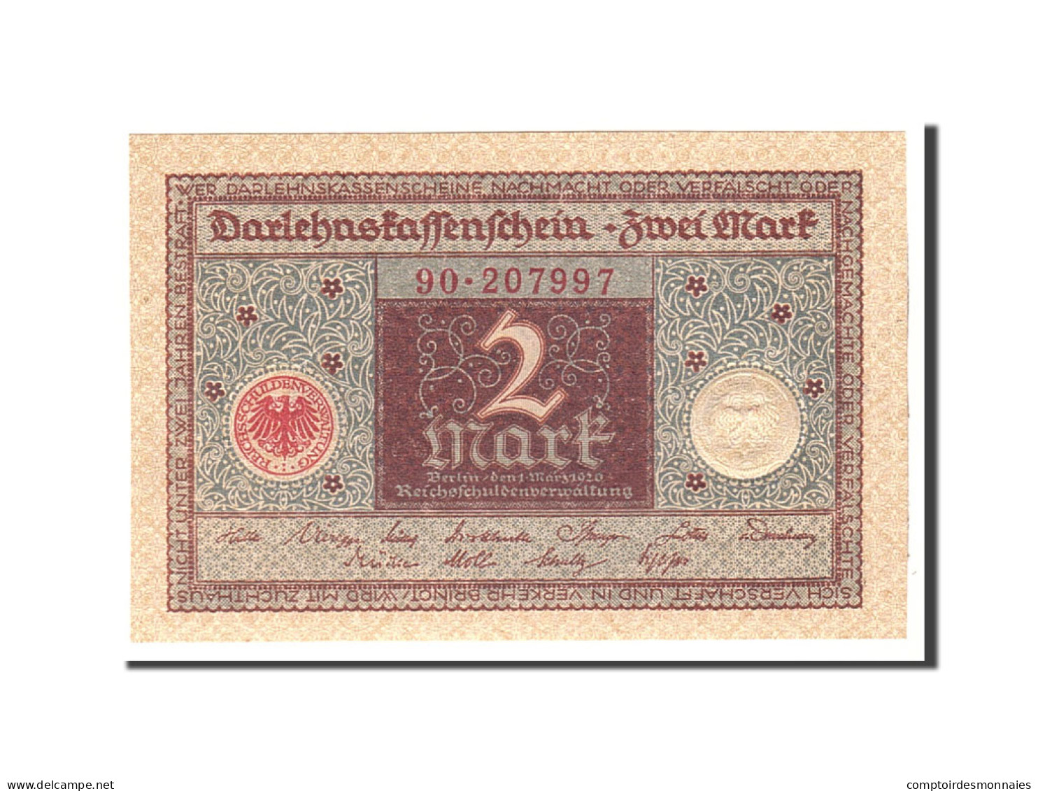 Billet, Allemagne, 2 Mark, 1920, 1920-03-01, KM:60, NEUF - 2 Mark