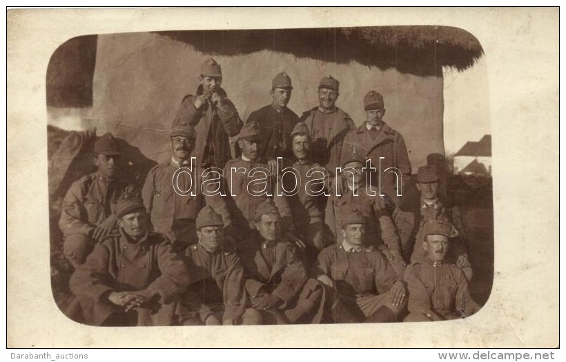 T3/T4 1915 A 16. Honvéd Gyalogezred Katonái A Fronton, Fotó Tábori Postaként... - Non Classificati