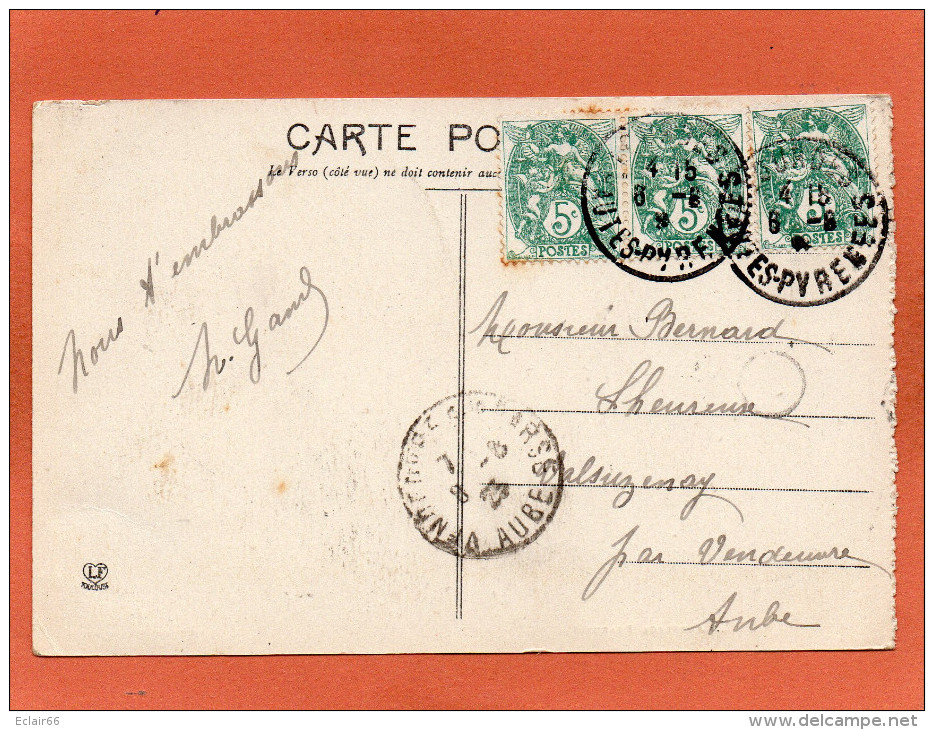 64- Attelage Béarnais    LES PYRENEES (5e Série) -N° 520 CPA Année1904 - Bearn