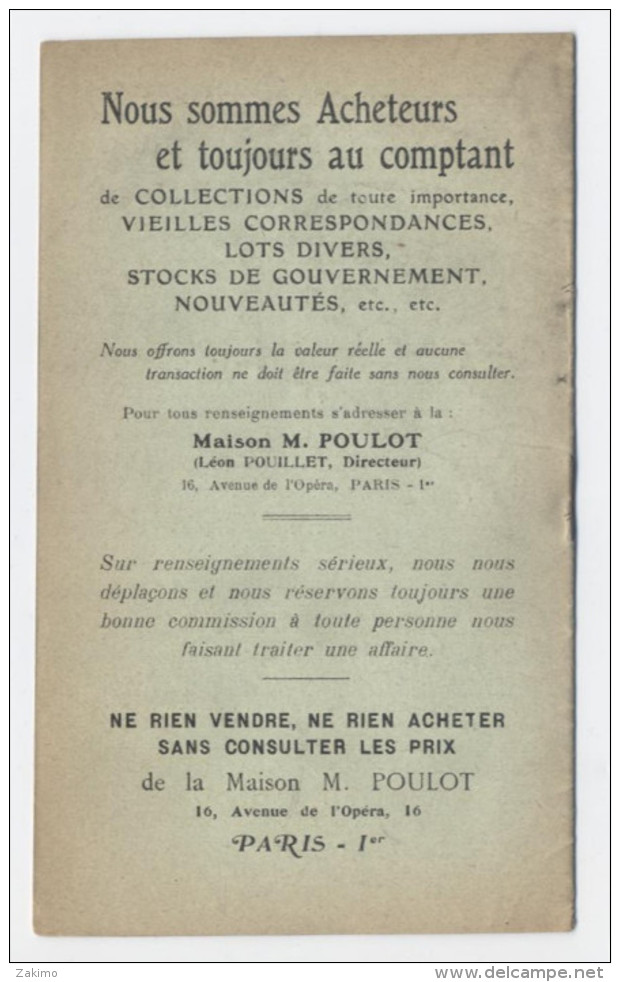 1922-BULLETIN DES PHILATELISTES--PARIS 1ER  -E500 - Frankrijk