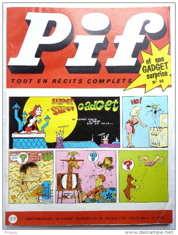 PIF GADGET N° 28 (1)  TRES BEL ETAT - Pif Gadget