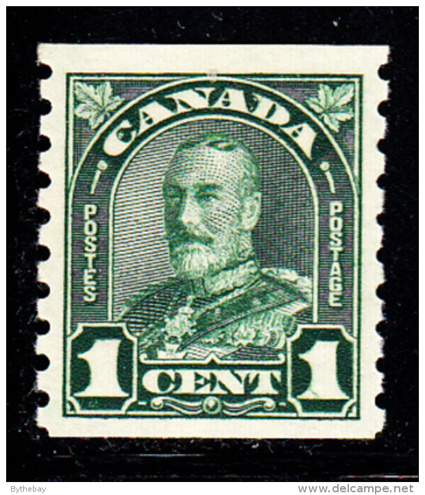 Canada MNH Scott #179 1c George V Arch Issue Coil Single - Coil Stamps