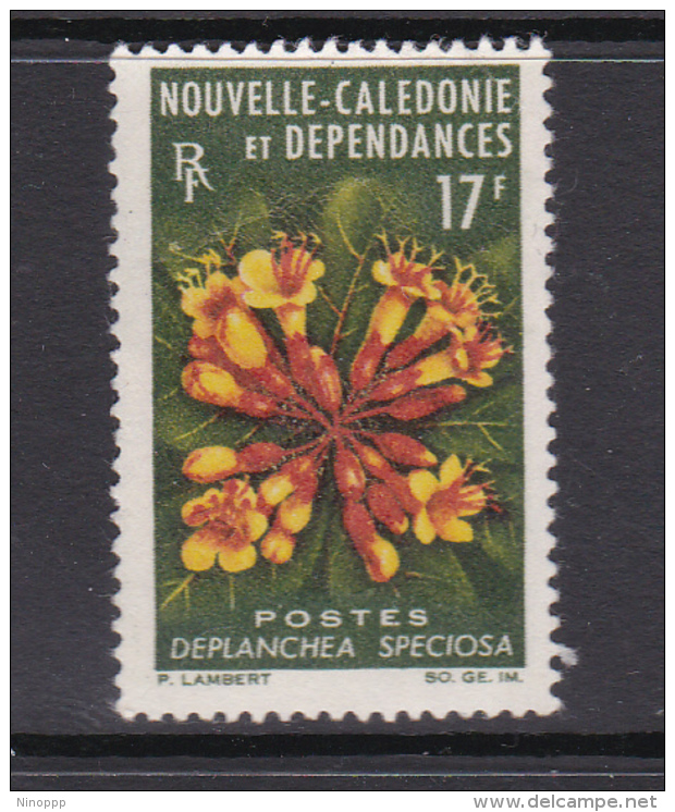 New Caledonia SG 382 1964 Flowers ,17F  Used - Gebruikt