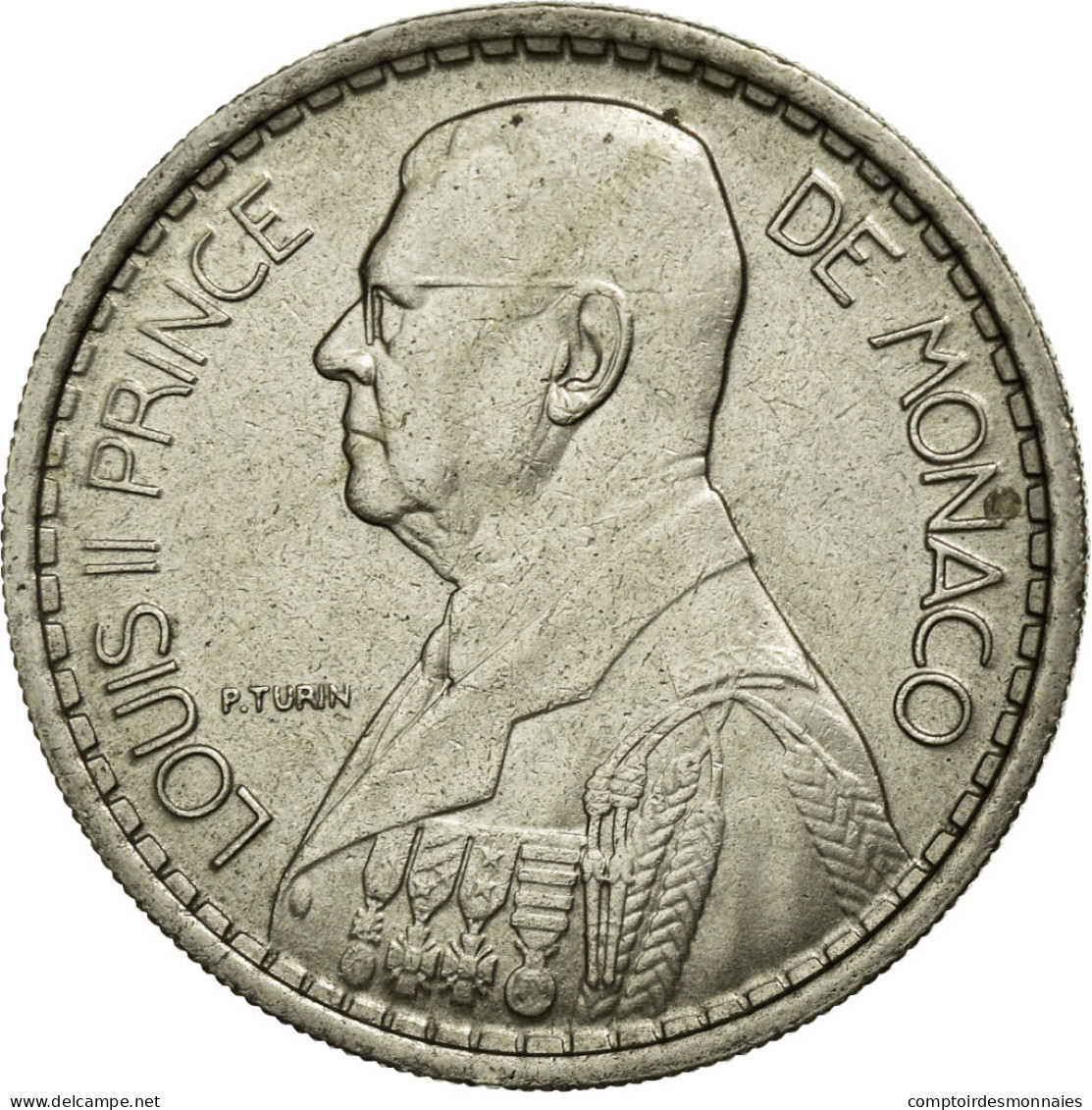 Monnaie, Monaco, Louis II, 10 Francs, 1946, TTB+, Copper-nickel, KM:123 - 1922-1949 Louis II