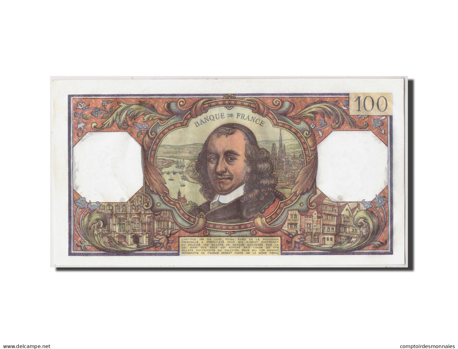 Billet, France, 100 Francs, 100 F 1964-1979 ''Corneille'', 1978, 1978-10-05 - 100 F 1964-1979 ''Corneille''