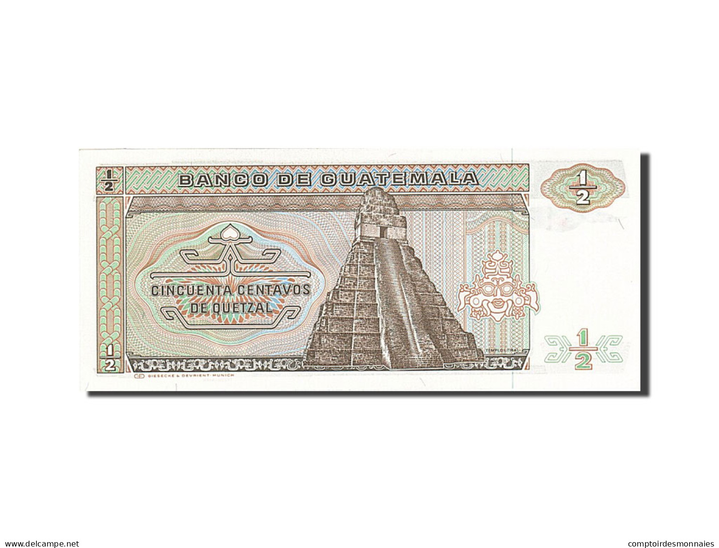 Billet, Guatemala, 1/2 Quetzal, 1983, 1986-01-03, KM:65, NEUF - Guatemala