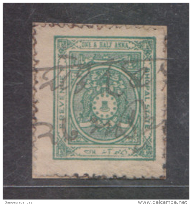 BHOPALI  State  1 & 1/2A  REVENUE  Type 30  # 91447 Inde Indien  India Fiscaux Fiscal Revenue - Bhopal