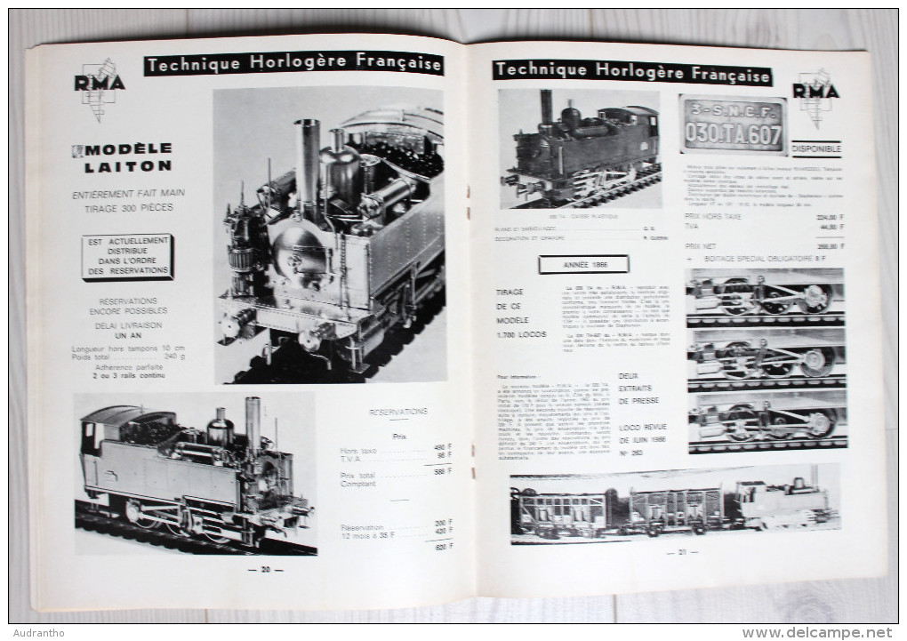 Catalogue publicitaire 1968 CPMR RMA modélisme français qualité rare Indépendant du rail