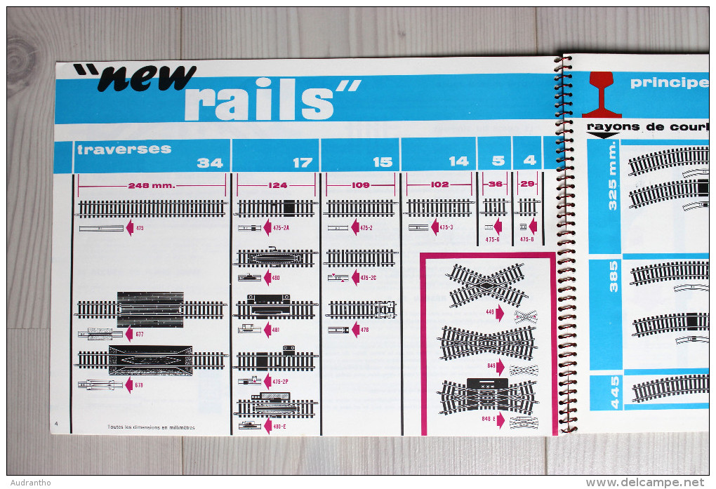 Catalogue Publicitaire Jouef Plans Et Décors De Réseaux Avec Calque 1980 Trains - Français