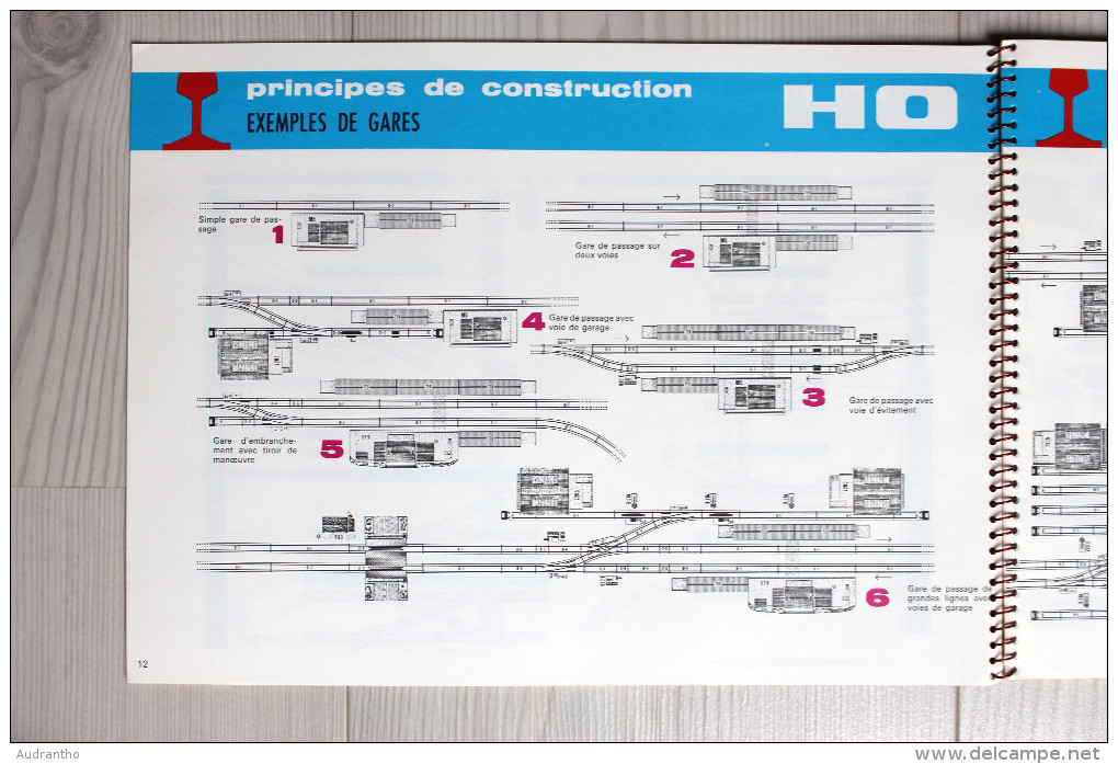 Catalogue publicitaire Jouef plans et décors de réseaux avec calque 1980 trains