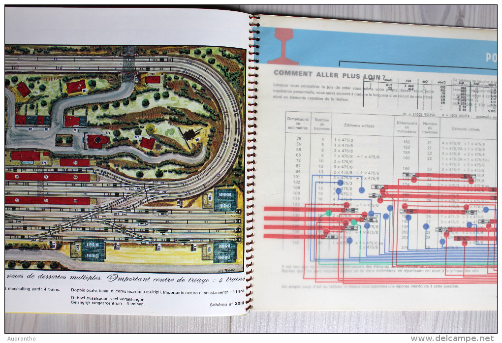 Catalogue publicitaire Jouef plans et décors de réseaux avec calque 1980 trains