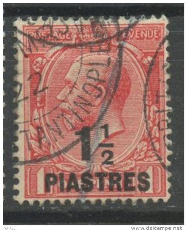 British Levant 1921 1 1/2p King George V Issue  #56 - Levante Británica