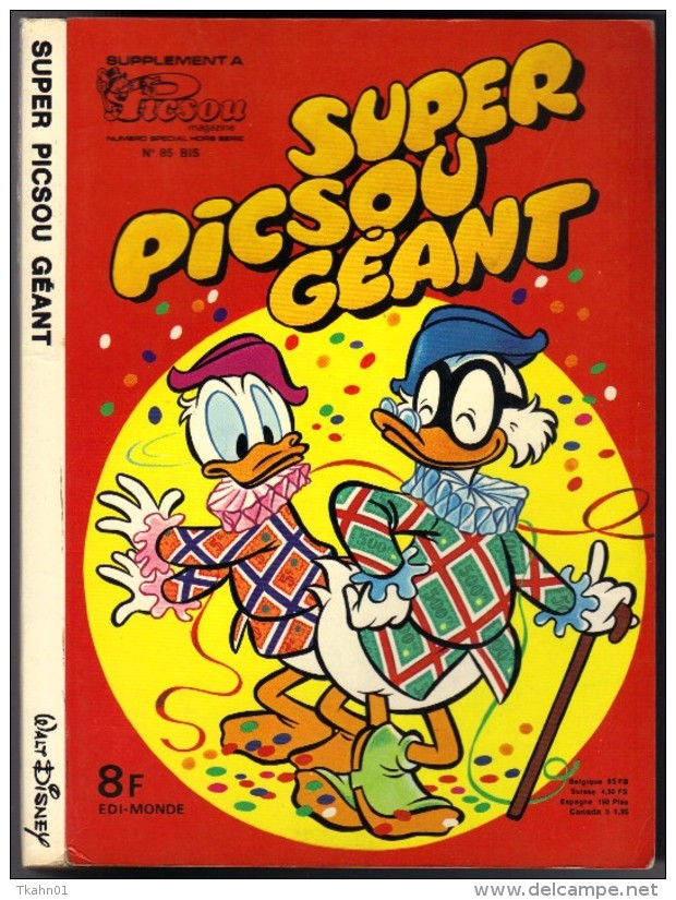 SUPER PICSOU GEANT  N° 85-BIS  DE 1979 - Picsou Magazine