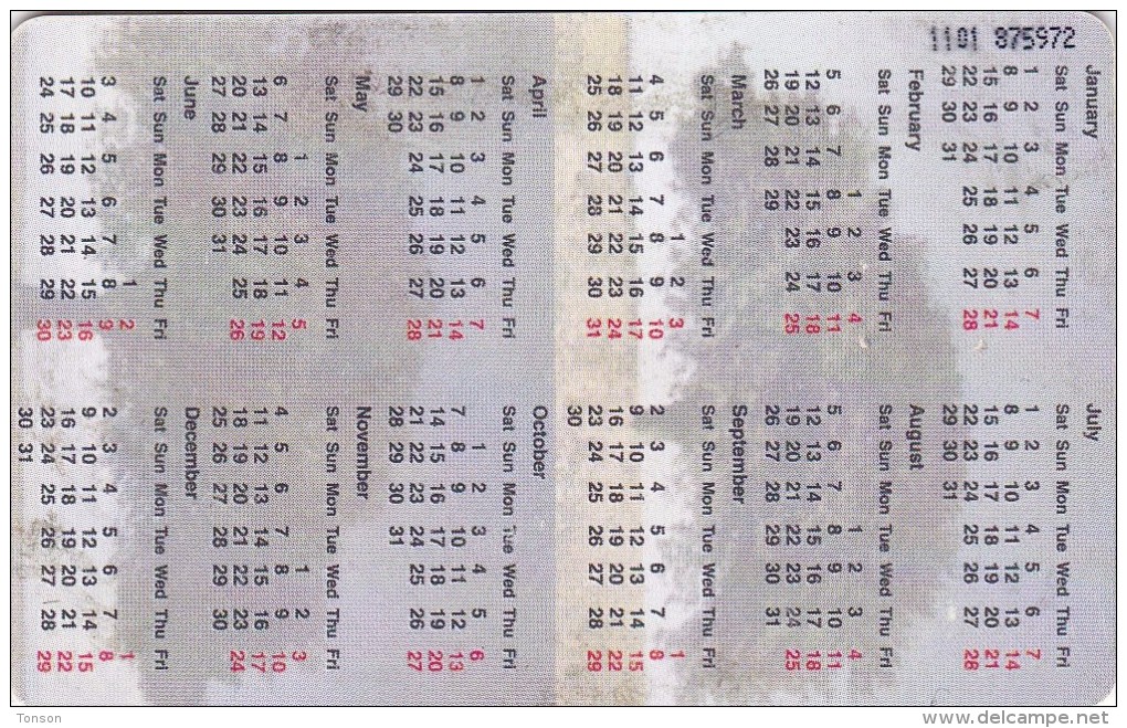 Jordan, JOR-A-071, Calender 2000, 2 Scans - Giordania