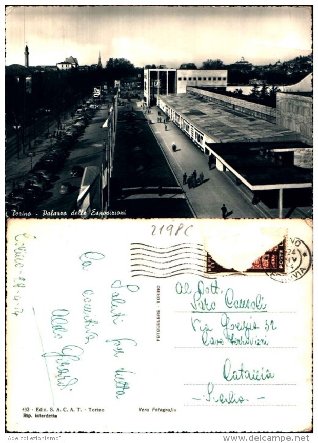 2198c) Cartolina Di Torino-palazzo Delle Esposizioni-viaggiata - Exposiciones