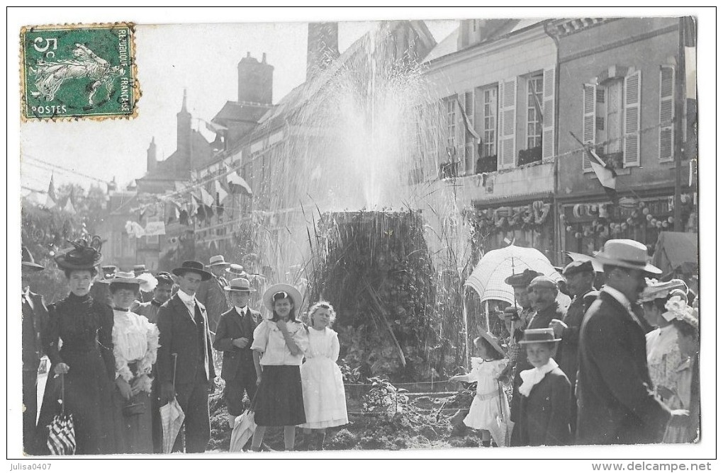 SULLY SUR LOIRE (45) Carte Photo Comice 1907 Superbe Animation - Sully Sur Loire