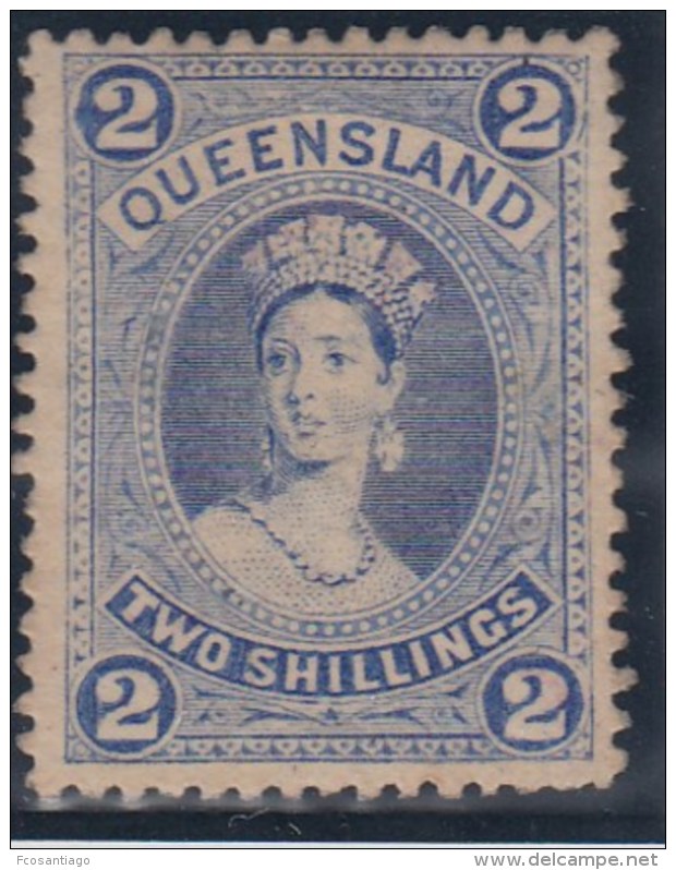 AUSTRALIA/QUEENSLAND 1886 - Yvert #58 - MLH * - Neufs