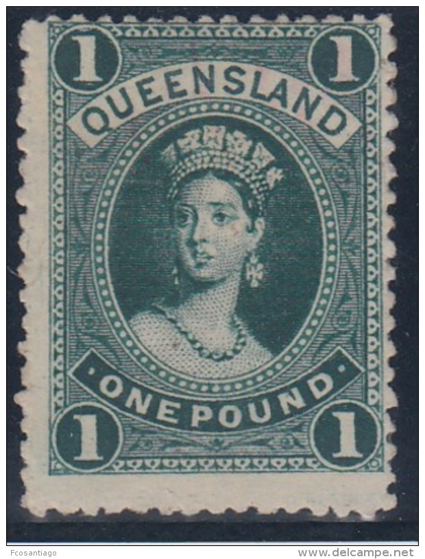 AUSTRALIA/QUEENSLAND 1886 - Yvert #62 - MLH * - Ungebraucht