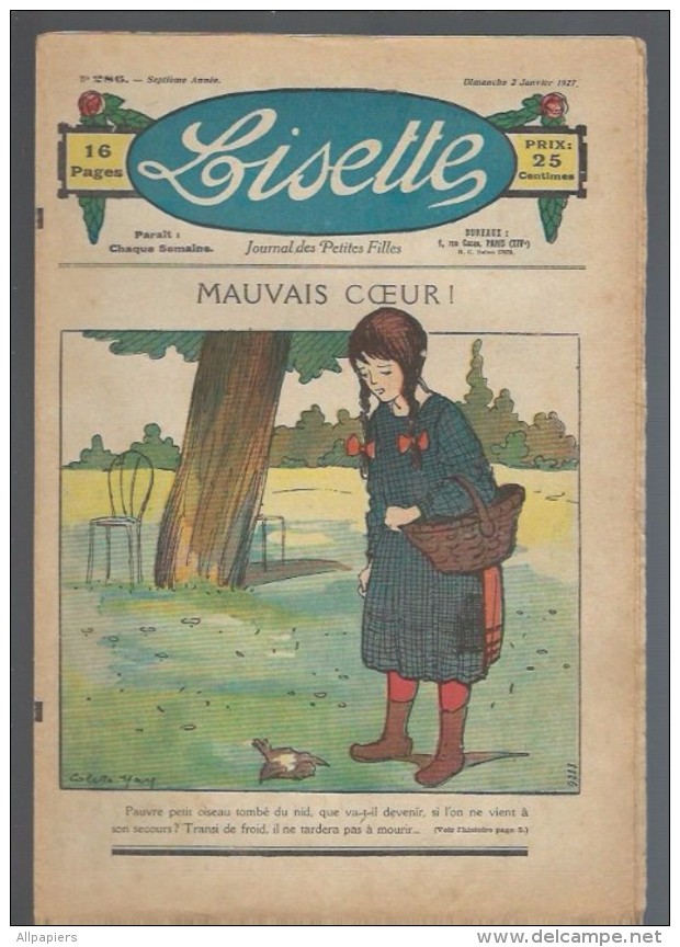 Lisette N°286 Mauvais Coeur - La Boutique Du Savetier - Guêtres Au Tricot - Leçon De Couture Un Sac En Ganse Argentée - Lisette