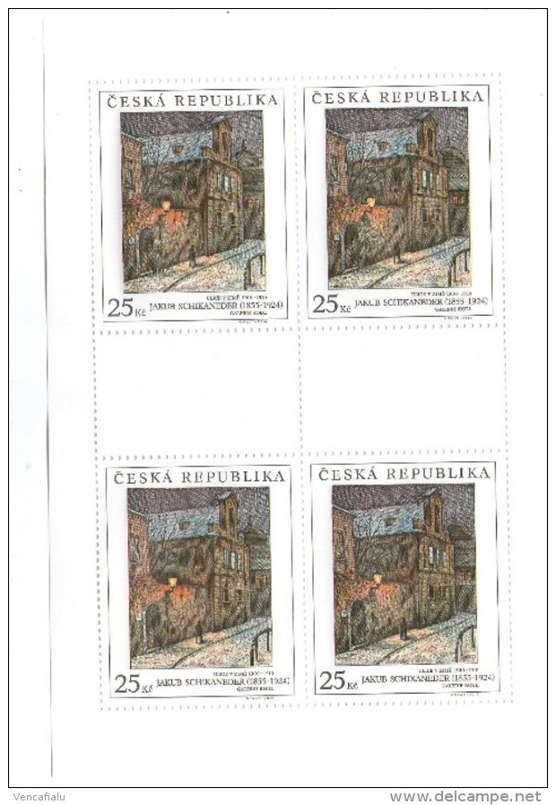 Year 2014 - Painting By Schinkader, 4 Stamps In Block, MNH - Blocs-feuillets