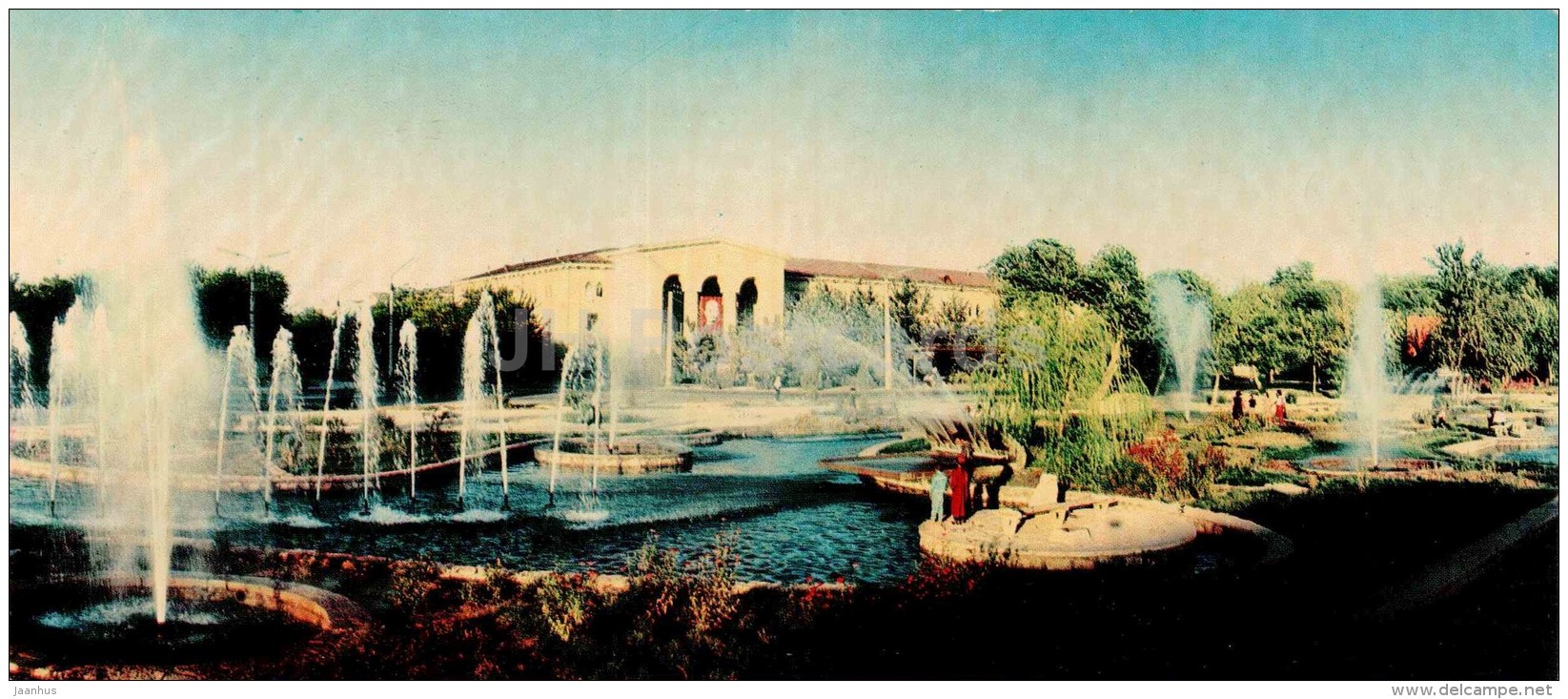 Karl Marx Square - Fountain - Ashkhabad - Ashgabat - 1968 - Turkmenistan USSR - Unused - Turkménistan