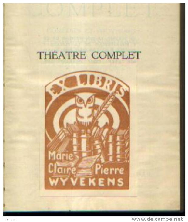 DE MUSSET, A. - Théâtre Complet - Ed. La Pléiade 1947 Avec Ex Libris « Marie Claire Pierre WYVEKENS » - La Pleyade