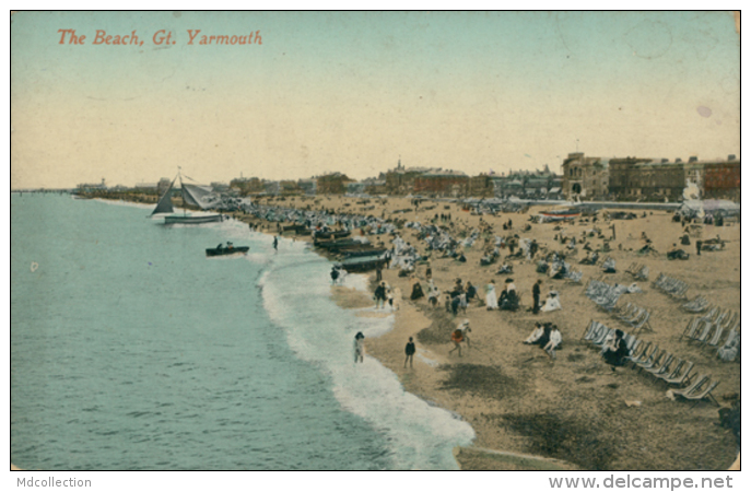 GB YARMOUTH / The Beach / GLOSSY COLORED CARD - Great Yarmouth