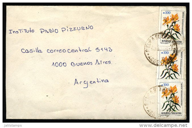 Cover Mailed On 14/FE/1990 With Postmark Of "PIEDRA BLANCA" (Santiago Del Estero) To Buenos Aires, With INFLA... - Lettres & Documents