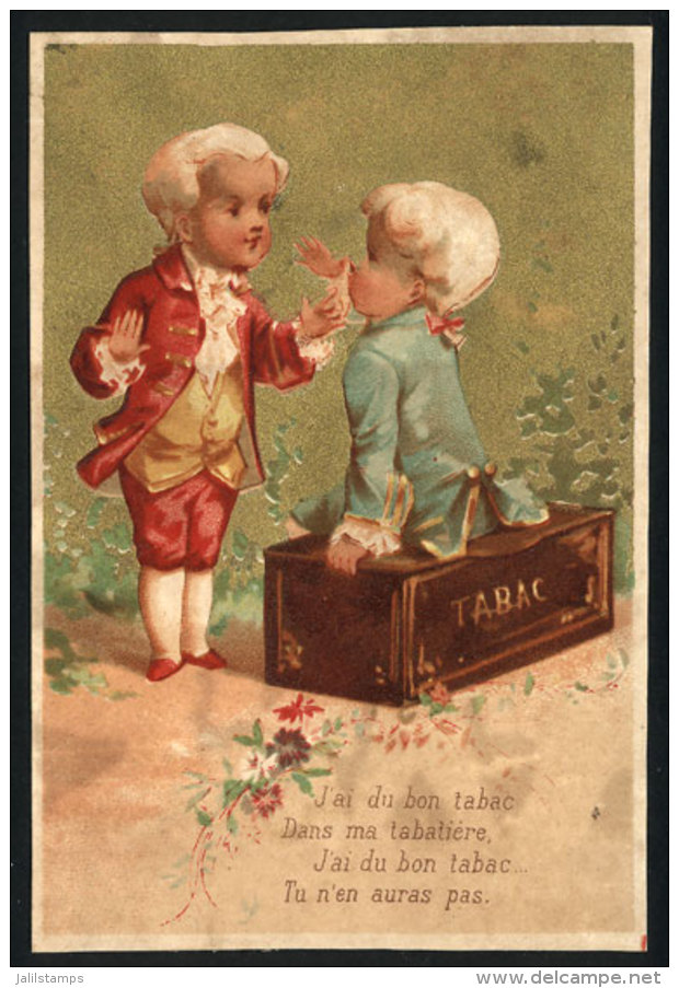 Old Card With Nice Illustration, TOBACCO, Defects On Back - Other & Unclassified