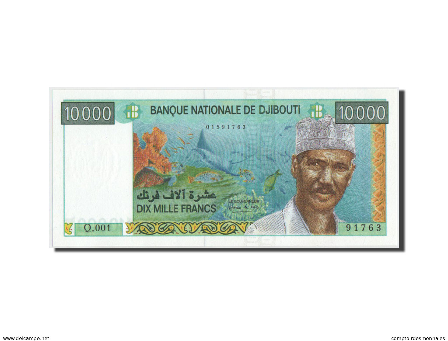 Billet, Djibouti, 10,000 Francs, 1999, 1999, KM:41, NEUF - Djibouti