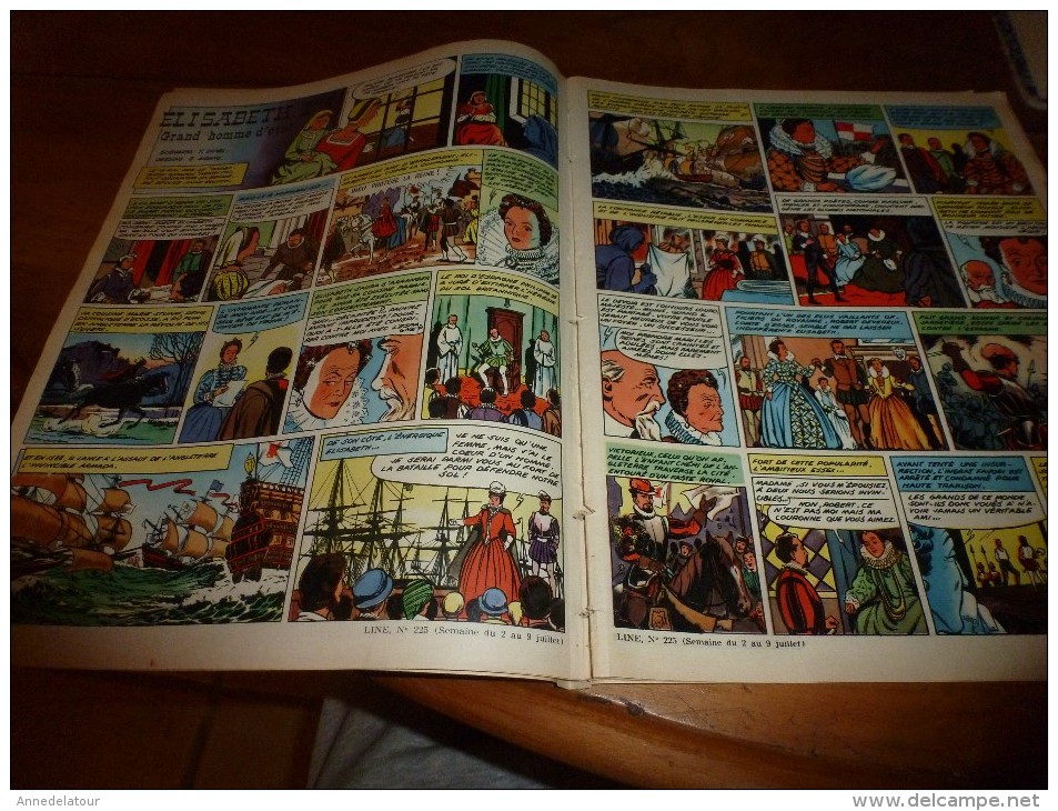 1960 LINE le journal des chics filles   Les 7 MIREILLE pour un poète;ELISABETH 1ere (dessins E. Aidans);GELINOTTE,Pégase