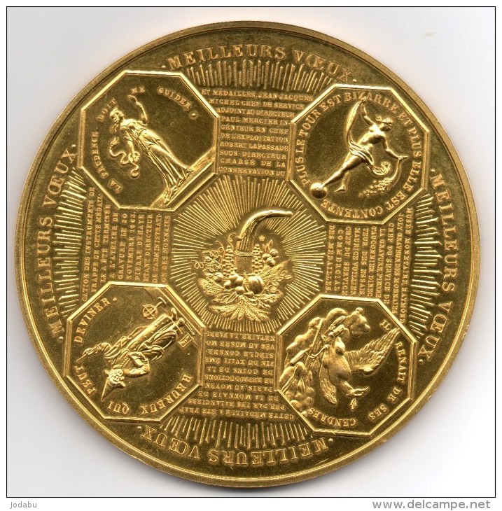 Superbe Grosse Médaille 1963 ( 360 Gr..10 Cm) En Bronze - Abarten Und Kuriositäten