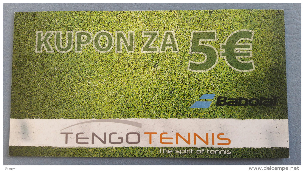 SLOVENIA - 5 Euro Tengo Coupon 2015  For Tennis Shop  UNC - Slovénie
