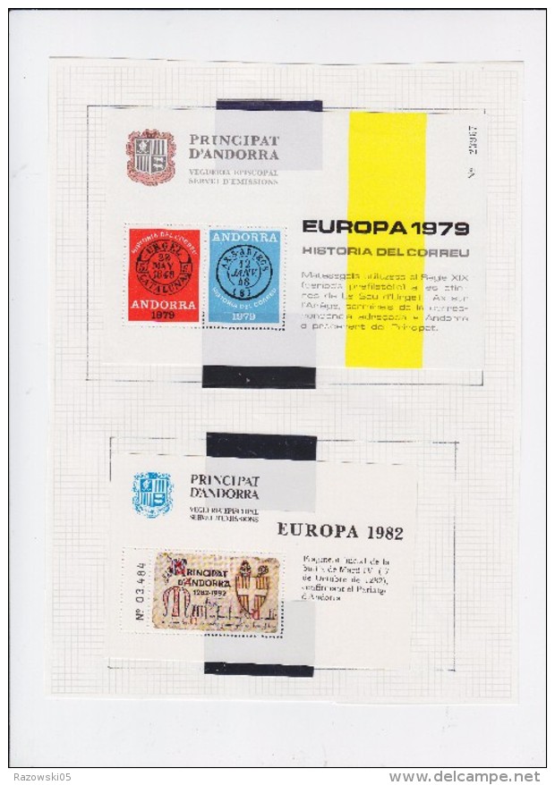 TIMBRE. ESPAGNE. ANDORRE. ANDORRA. COLLECTION BLOC FEUILLET. 200 TIMBRES DIFFERENTS.  35 SCANS