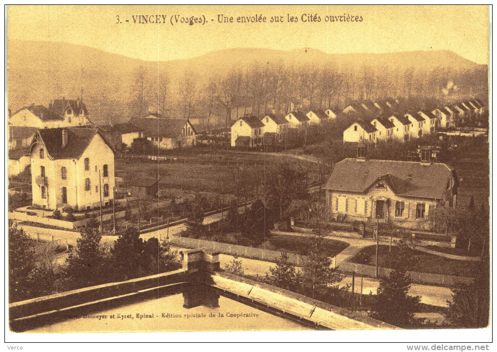 Carte Postale Ancienne De VINCEY - Vincey