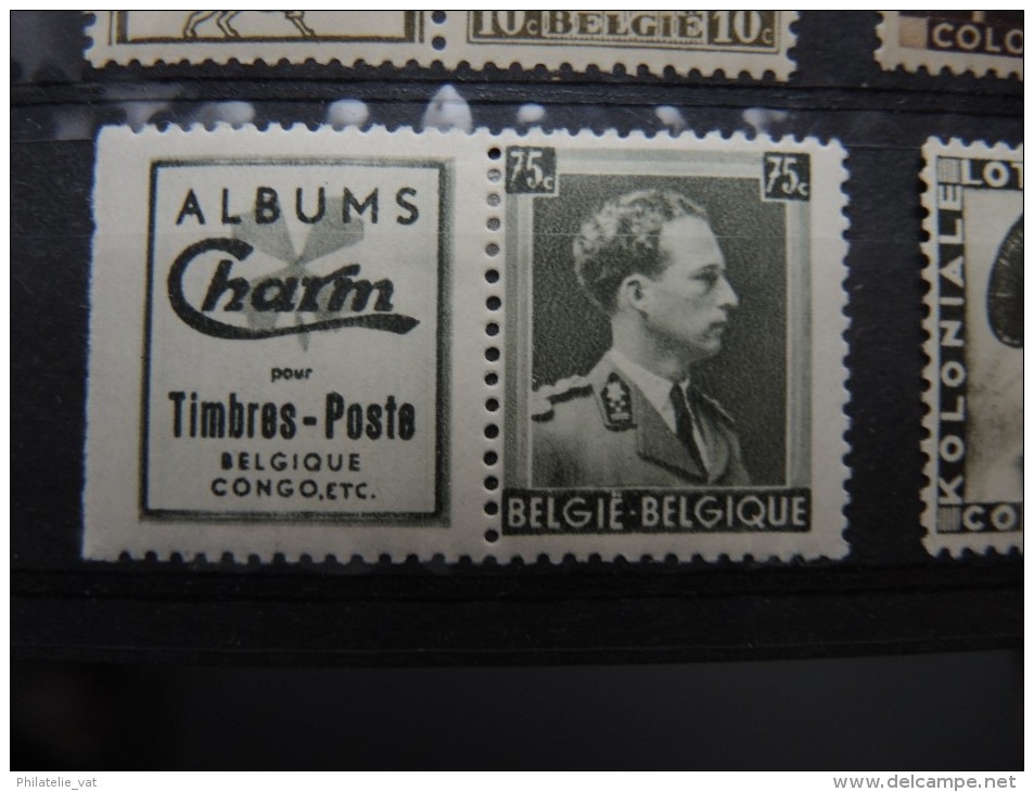 BELGIQUE - Plaquette de timbres publicité - A bien étudier - P19460