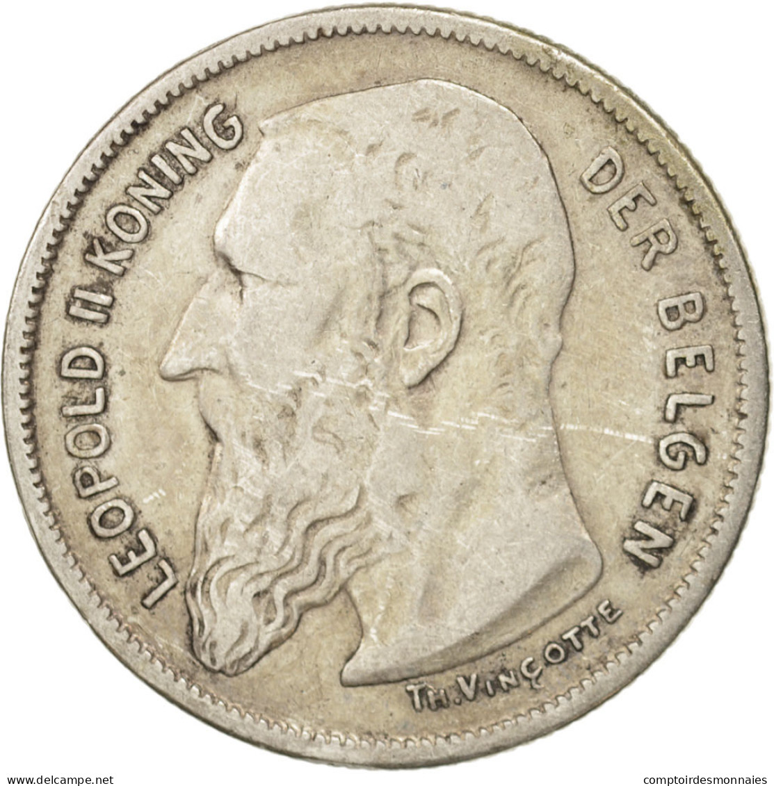 Monnaie, Belgique, 2 Francs, 2 Frank, 1904, TTB, Argent, KM:59 - 2 Francs