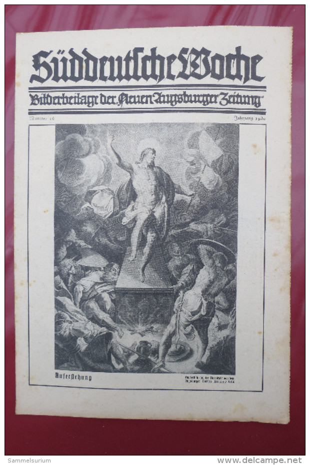 "Süddeutsche Woche" Bilderbeilage der Neuen Augsburger Zeitung, Ausgaben 2/1930 - 52/1930, in der orig. Sammelmappe