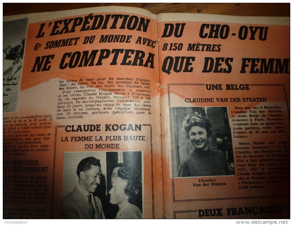 1960 LINE :Etiennette Maillard Au Temps Des "JACQUES";Une Histoire Avec Dessin D'ASLAN; Kim Novac Et Tyrone Power; Etc - Line
