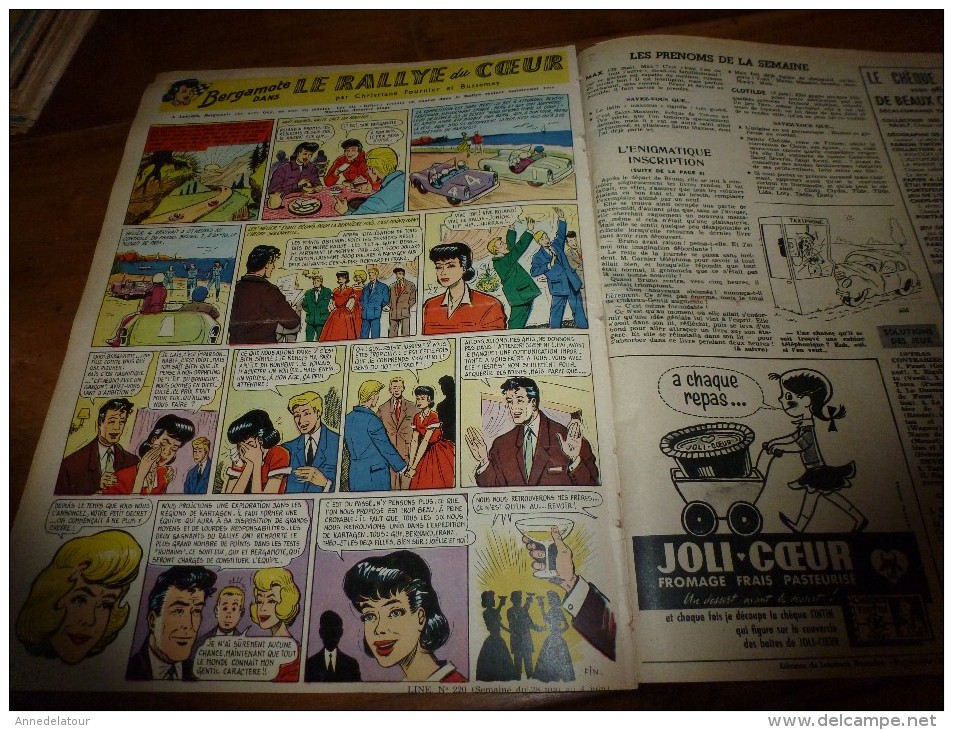 1960 LINE :Etiennette Maillard au temps des "JACQUES";Une histoire avec dessin d'ASLAN; Kim Novac et Tyrone Power; etc